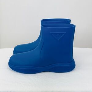 PRADA FOAM RUBBER BOOTIES IN BLUE